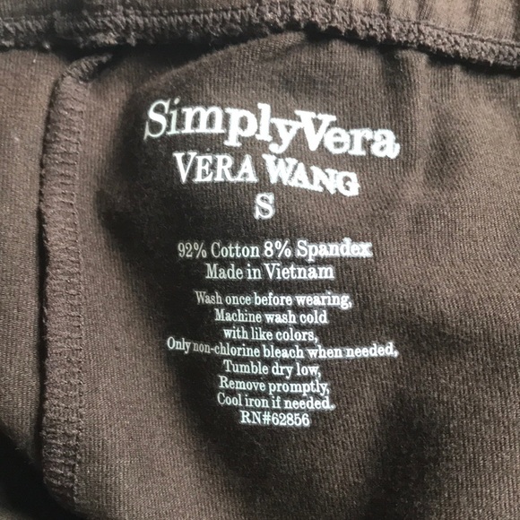 Simply Vera Vera Wang brown cotton Capri legging - Picture 7 of 7